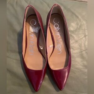 Calvin Klein Burgundy Heels